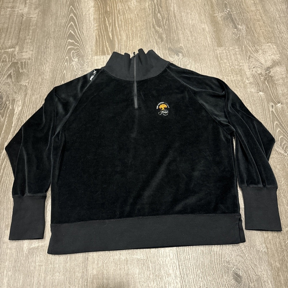 Polo Golf Ralph Lauren Sweater RLX Men's S 1/4 Zip Kiawah Ocean Course Terry